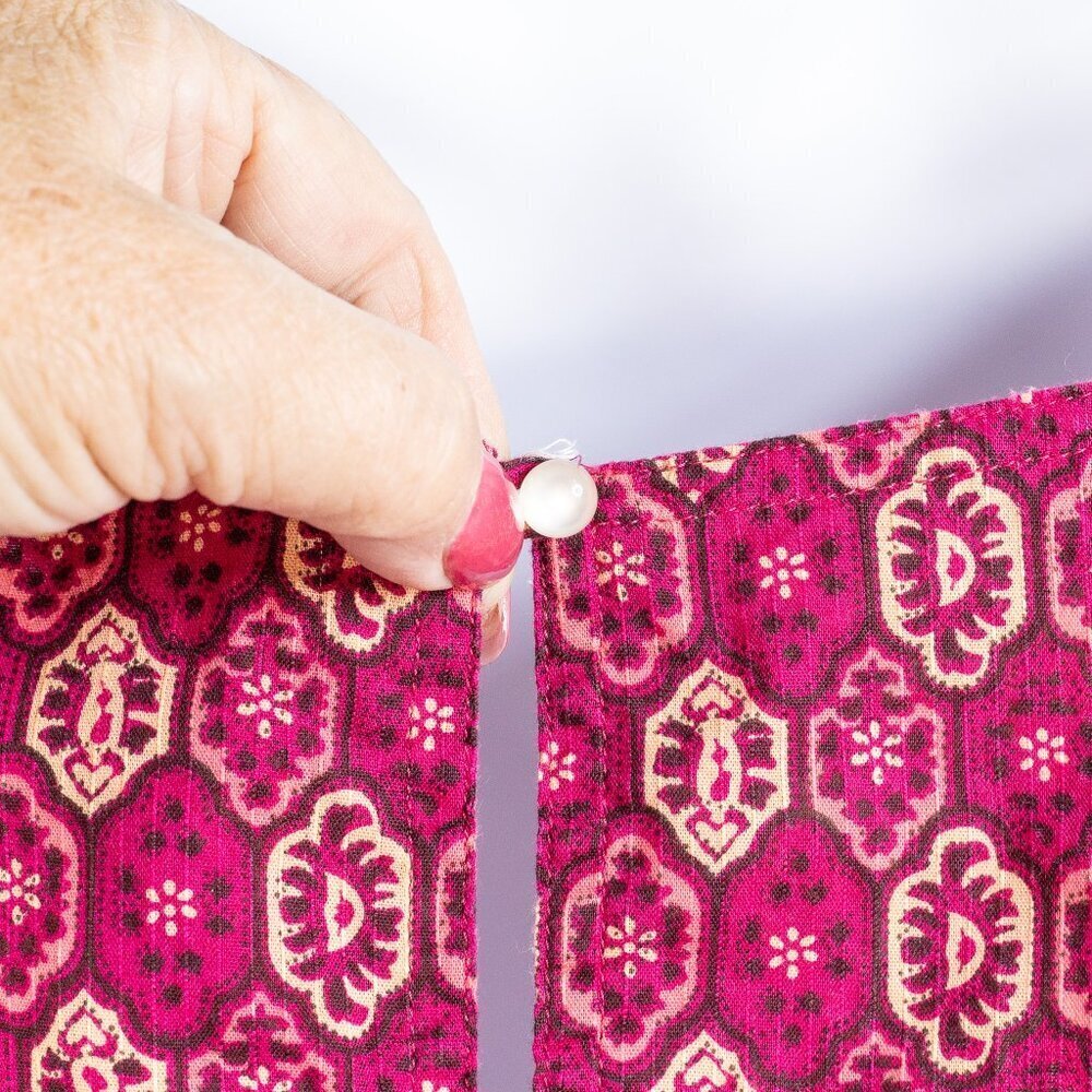 Eddie Bauer Size XL Raspberry color floral patter… - image 11